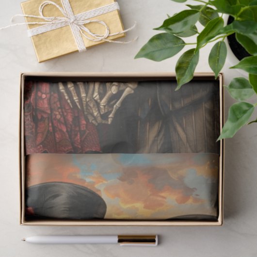  Skelton Mr. Mrs. Decoupage Tissuepapier (Geschenk)