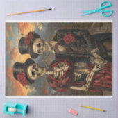 Skelton Mr. Mrs. Decoupage Tissuepapier (Craft)
