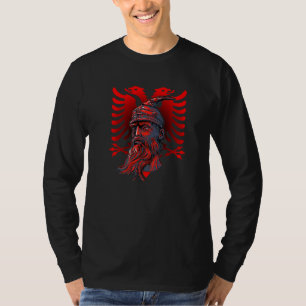 Skenderbeg Albanië en Kosovo vlag voor trotse Alba T-shirt