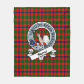 Skene Modern Clan badge Tartan Pset Fleece Deken (Voorkant)