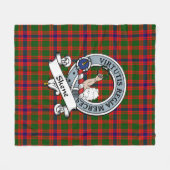 Skene Modern Clan badge Tartan Pset Fleece Deken (Voorkant (Horizontaal))