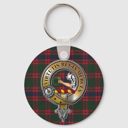 Skene Tartan & Badge Sleutelhanger (Voorkant)