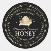  Skep Honey Label Hand gebotteld Raw (Voorkant)