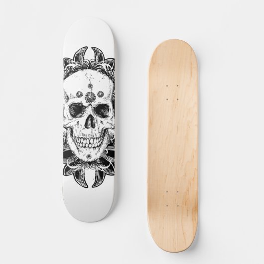 Skeptical Death Metal Skateboard Design (Voorkant)