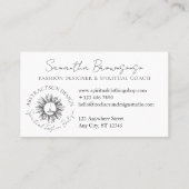 Sketch Abstract Spiritueel Celestial Sun Visitekaartje (Achterkant)