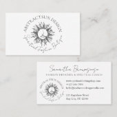 Sketch Abstract Spiritueel Celestial Sun Visitekaartje (Voorkant / Achterkant)