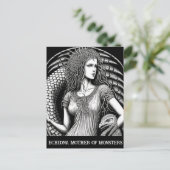 Sketch Art Echidna de moeder van de Monsters Briefkaart (Staand voorkant)