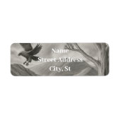 Sketch Art Return Address Labels – Nature Theme (Voorkant)