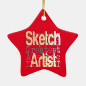 Sketch Artist Extraordinaire Keramisch Ornament (Achterkant)