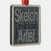 Sketch Artist Extraordinaire Metalen Ornament (Rechts)