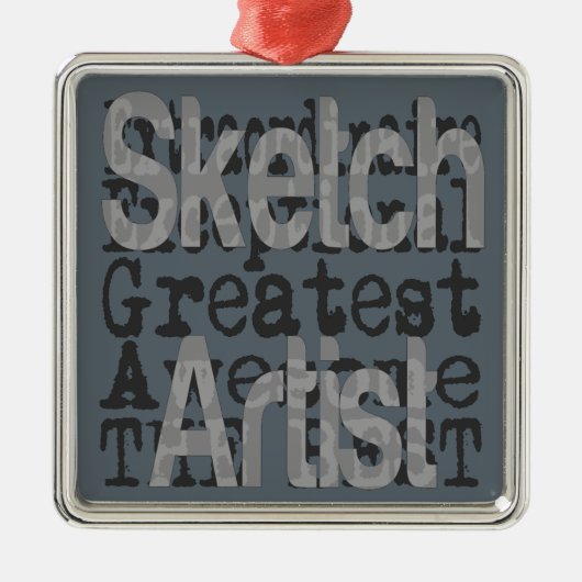 Sketch Artist Extraordinaire Metalen Ornament (Voorkant)