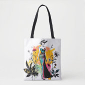 Sketch & Bloom Reversible Double faced ✏️🌸 Tote Bag (Voorkant)