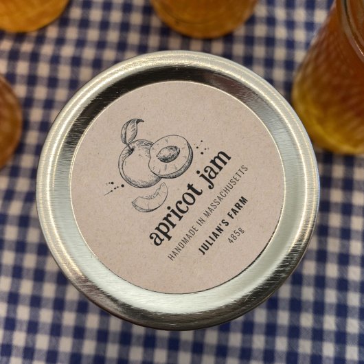 -Sketch Boerderij Handgemaakte Jam Labels