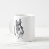 "Sketch bunny: charmant handgetekende konijn Koffiemok (Voorkant links)