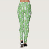 Sketch Crocodile Pattern 2 Leggings (Achterkant)