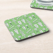 Sketch Crocodile Pattern Bier Onderzetter (Linkerzijde)