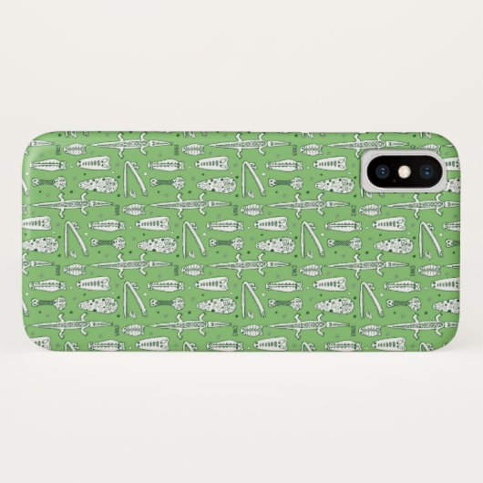Sketch Crocodile Pattern Case-Mate iPhone Case (Achterkant (horizontaal))