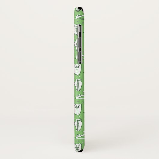 Sketch Crocodile Pattern Case-Mate iPhone Case (Achterkant/links)