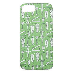 Sketch Crocodile Pattern Case-Mate iPhone Case