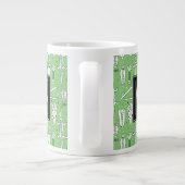 Sketch Crocodile Pattern | Monogram Grote Koffiekop (Achterkant)