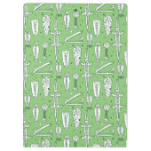 Sketch Crocodile Pattern | Monogram Klembord (Achterkant)