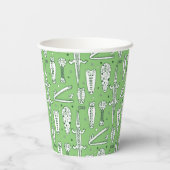 Sketch Crocodile Pattern Papieren Bekers (Achterkant)