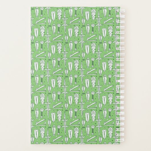 Sketch Crocodile Pattern Planner (Achterkant)