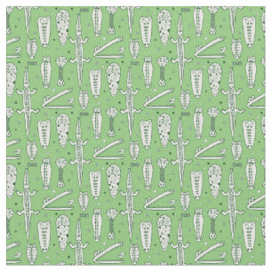 Sketch Crocodile Pattern Stof