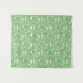 Sketch Crocodile Pattern Wandkleed (Voorkant (horizontaal))