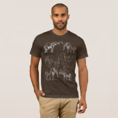 Sketch Elephant - Handgetekende Wildlife T-shirt (Voorkant volledig)