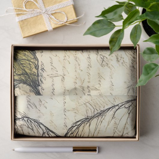 Sketch Fairy met Holly en bessen Tissuepapier (Geschenk)