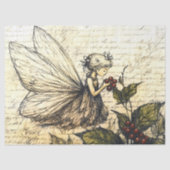 Sketch Fairy met Holly en bessen Tissuepapier (Voorkant)