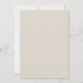 Sketch Floral Minimal Boho Wedding Invitation Kaart (Achterkant)