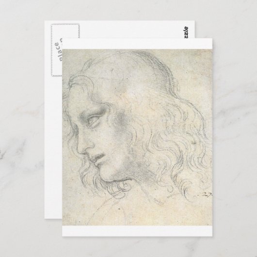 sketch for Leonardo da Vinci's Last supper. Briefkaart (Voorkant / Achterkant)