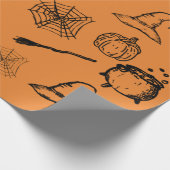 Sketch Halloween Cadeaupapier (Hoek)