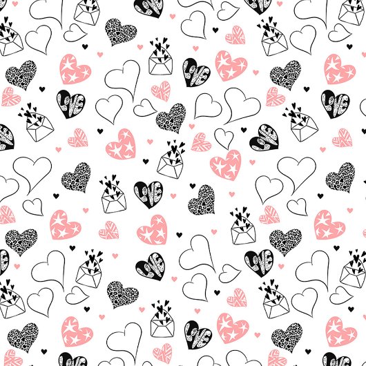 Sketch Hearts Personalized Best Valentine Gift  Tafelkleed