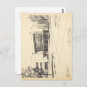 Sketch Hindu Monkey Boerderij Briefkaart (Voorkant / Achterkant)