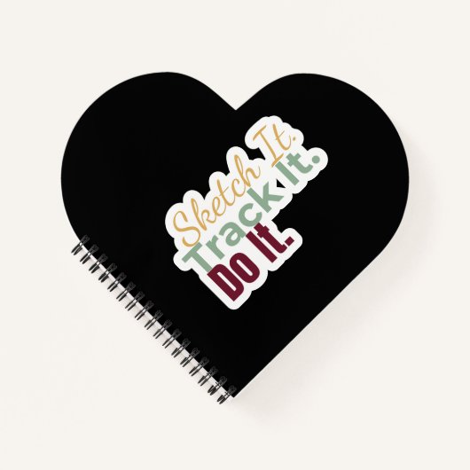 Sketch It. Track It. Do It. Notebook Notitieboek (Voorkant)