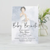 Sketch Ma Baby Brunch Blue Baby shower Kaart (Staand voorkant)