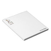 sketch moe kok ontredderd en rommelig heeft kus no notitieblok (Schuin)