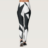 SKETCH MUURSCHILDERINGEN ZWART LEGGINGS (Achterkant)