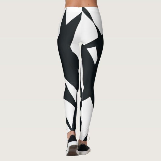 SKETCH MUURSCHILDERINGEN ZWART LEGGINGS (Achterkant)