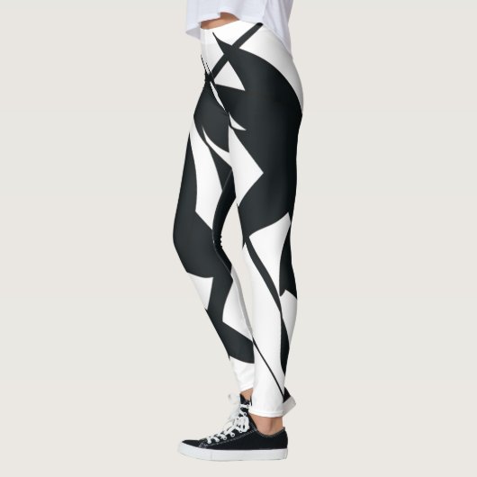 SKETCH MUURSCHILDERINGEN ZWART LEGGINGS (Links)
