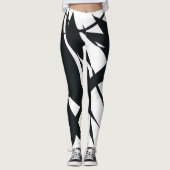 SKETCH MUURSCHILDERINGEN ZWART LEGGINGS (Voorkant)
