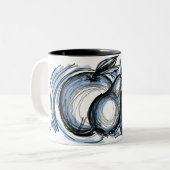 Sketch nog steeds tweekleurige koffiemok (Voorkant links)