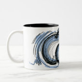 Sketch nog steeds tweekleurige koffiemok (Links)