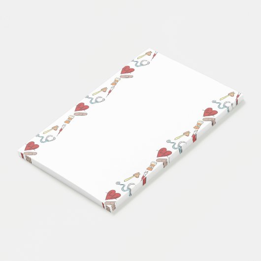 Sketch-notitieblok gezondheidszorg post-it® notes (Schuin)