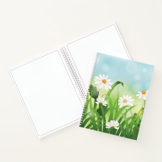 Sketch Notitieboek-Daisies Notitieboek (Binnen)