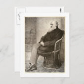 Sketch of Charles Darwin, published in 1891 Briefkaart (Voorkant / Achterkant)