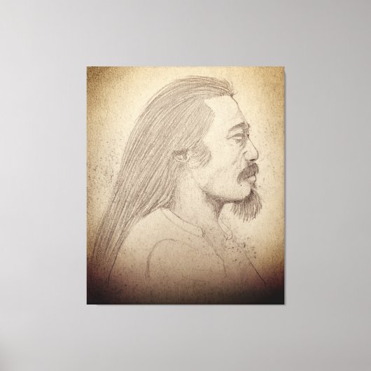 Sketch of Kitaro Canvas Afdruk (Voorkant)